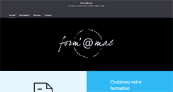 Desktop Screenshot of formamac.fr