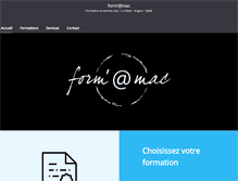 Tablet Screenshot of formamac.fr